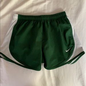 Green Nike shorts